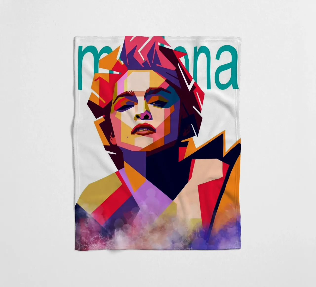 Madonna WPAP art style coperta in pile da Hantamrata