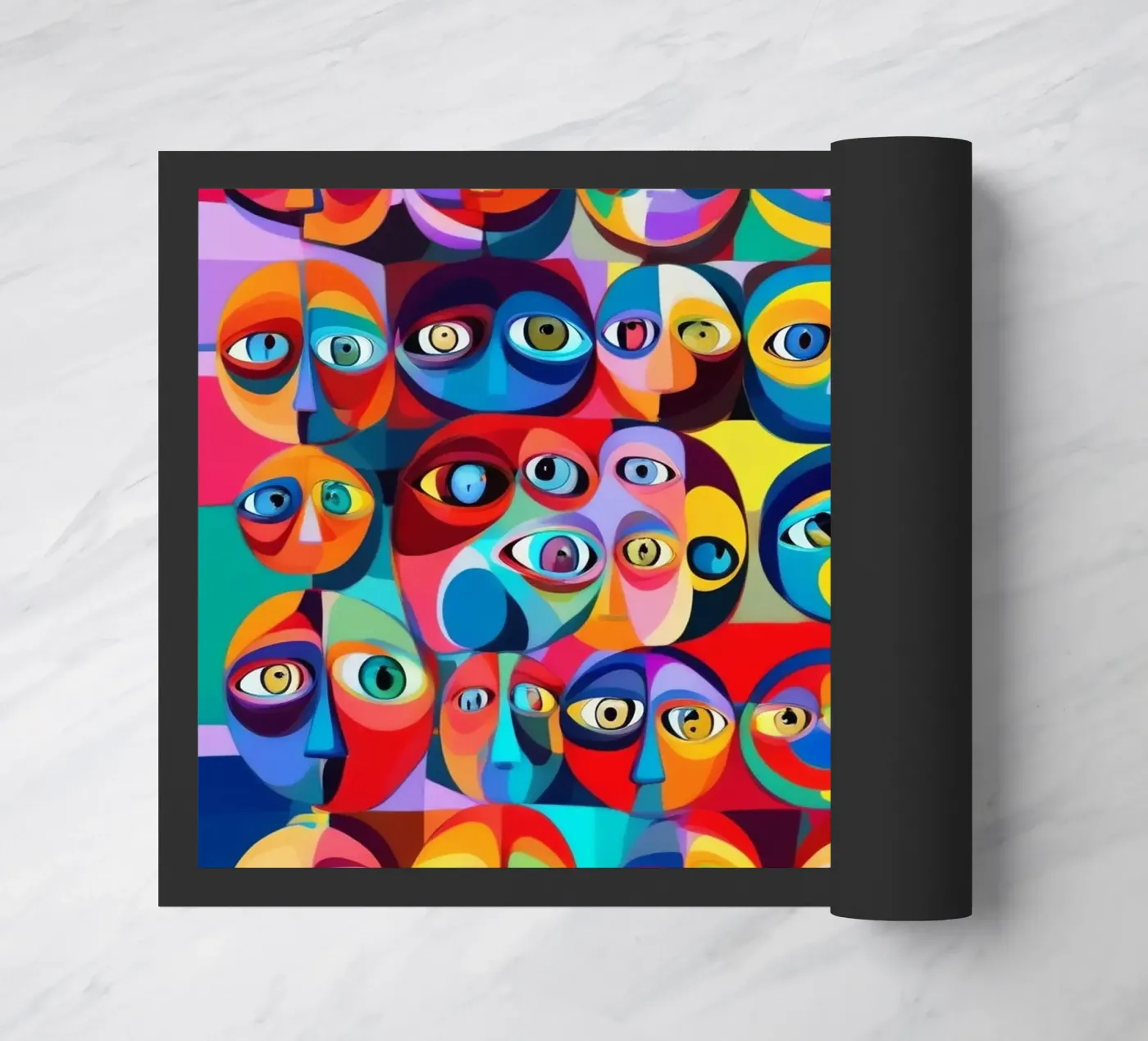 Ogen_3 deurmat van AI-Portraits by LK