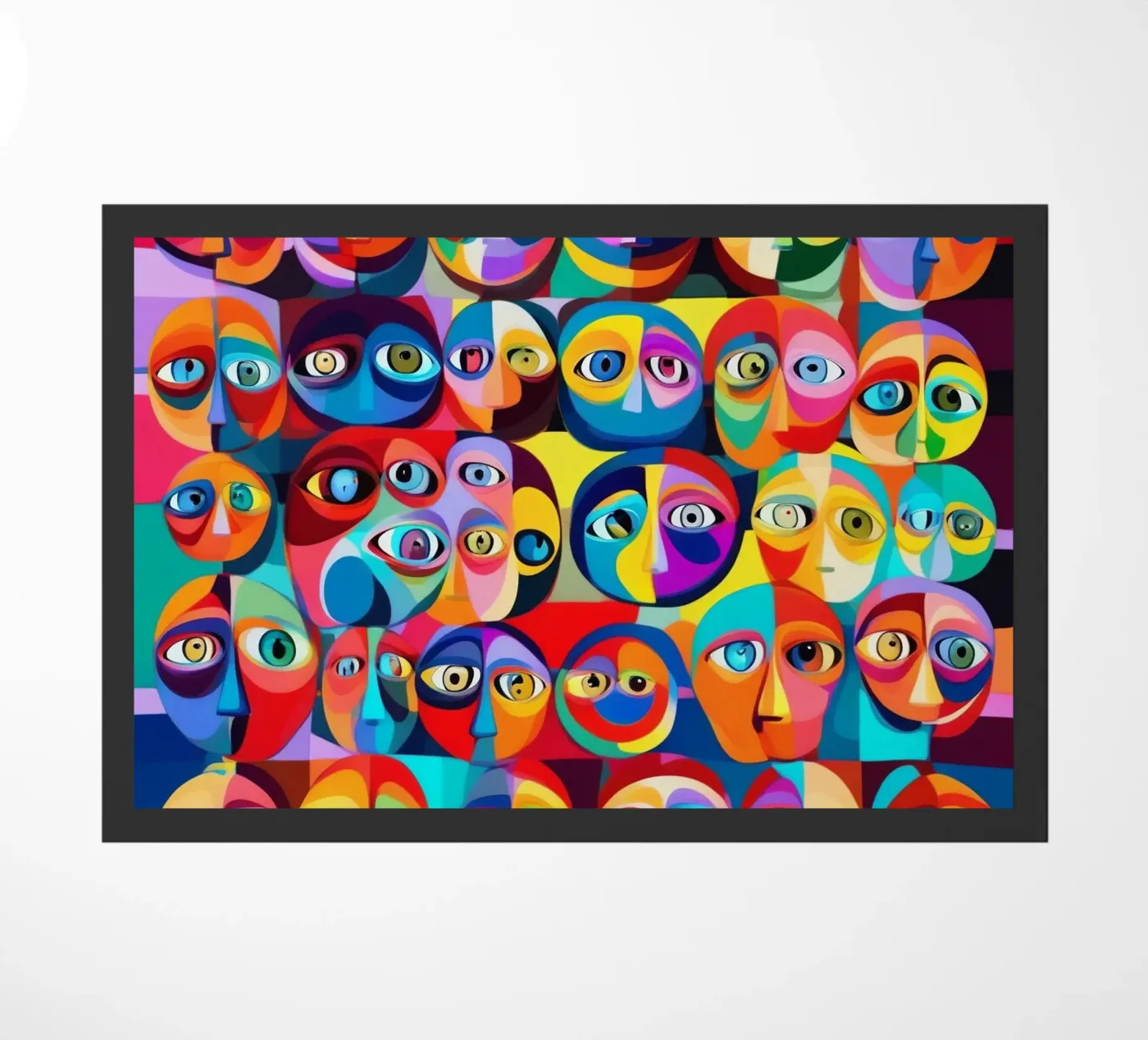 Ogen_3 deurmat van AI-Portraits by LK