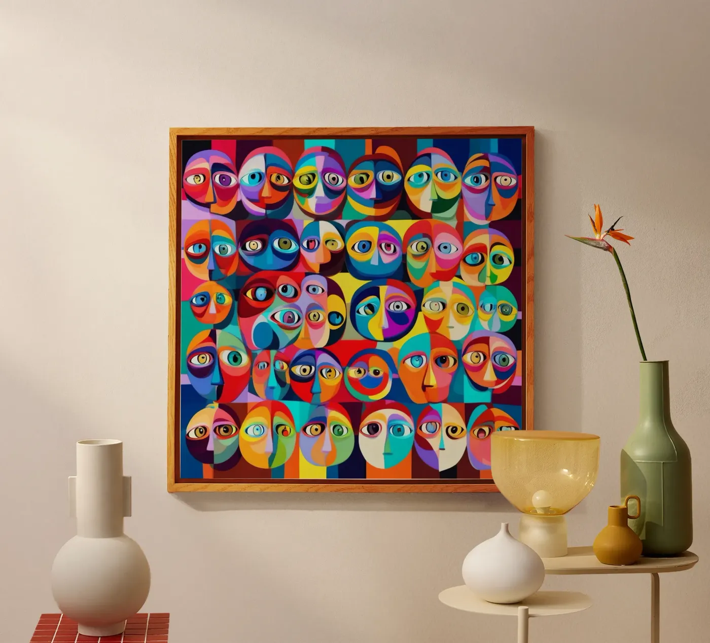 Eyes_3 acryl van AI-Portraits by LK