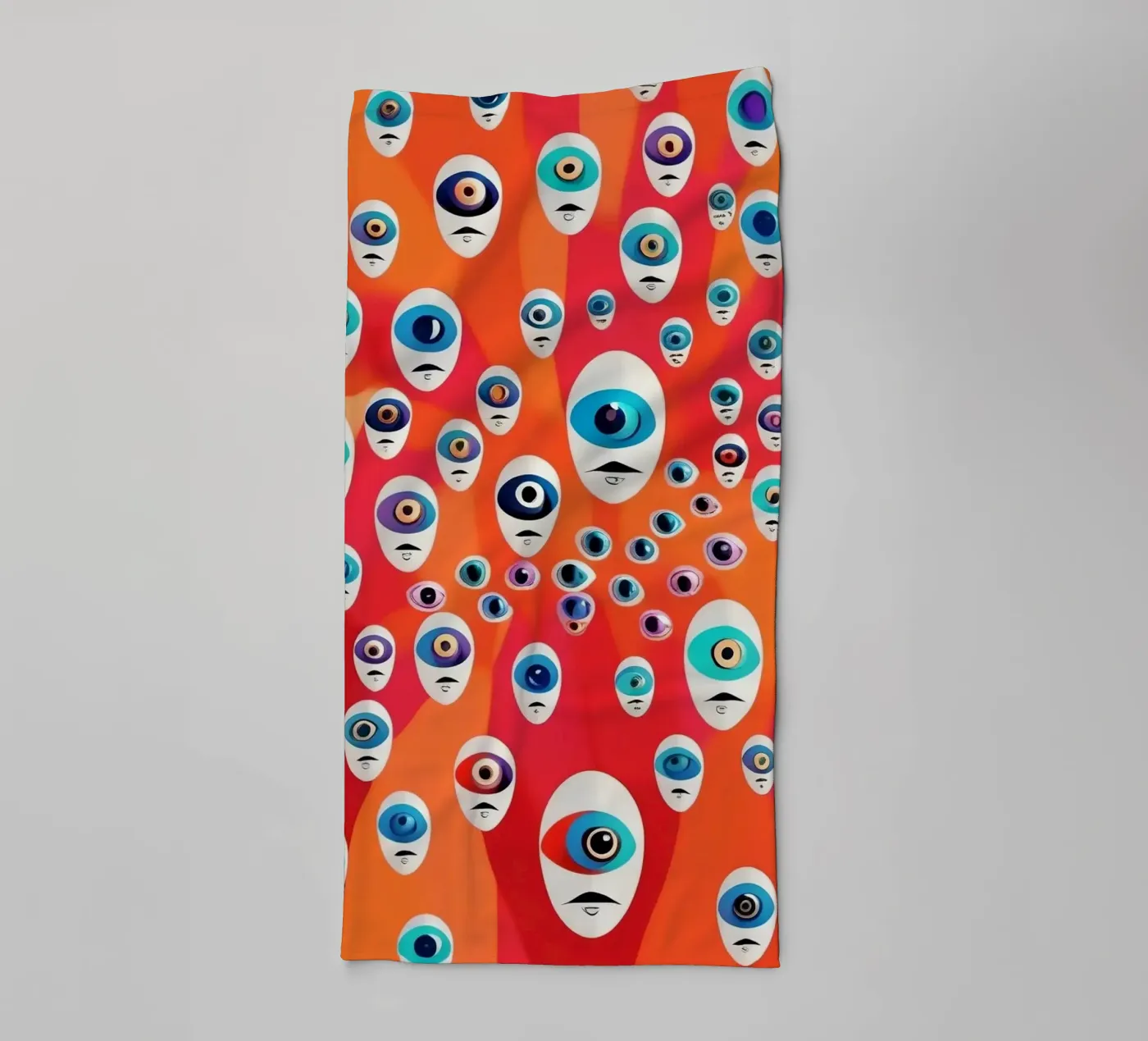 Ogen_4 badhanddoek van AI-Portraits by LK