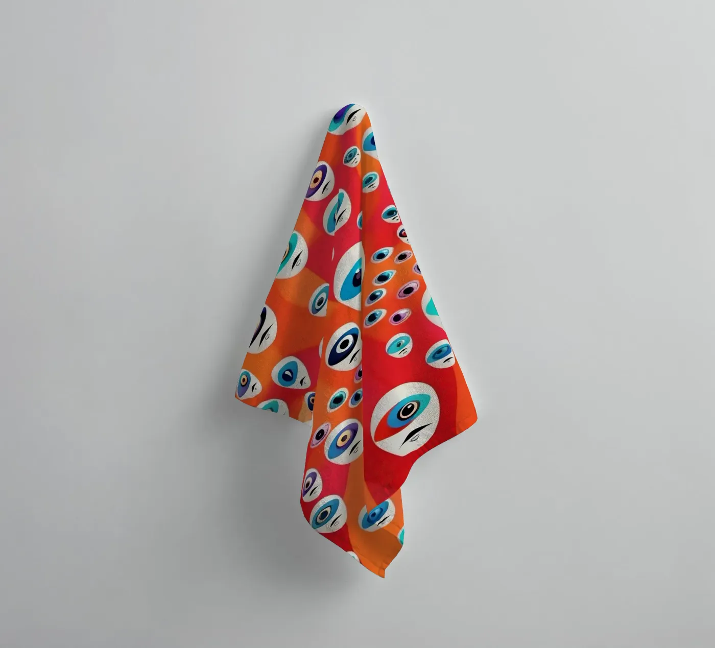 Ogen_4 badhanddoek van AI-Portraits by LK