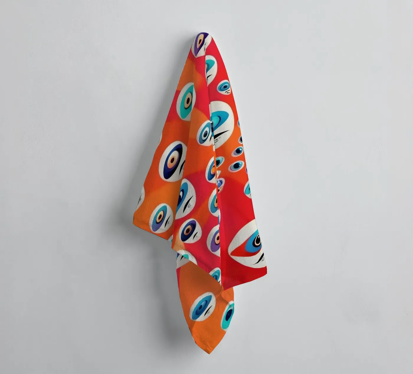 Ogen_4 badhanddoek van AI-Portraits by LK