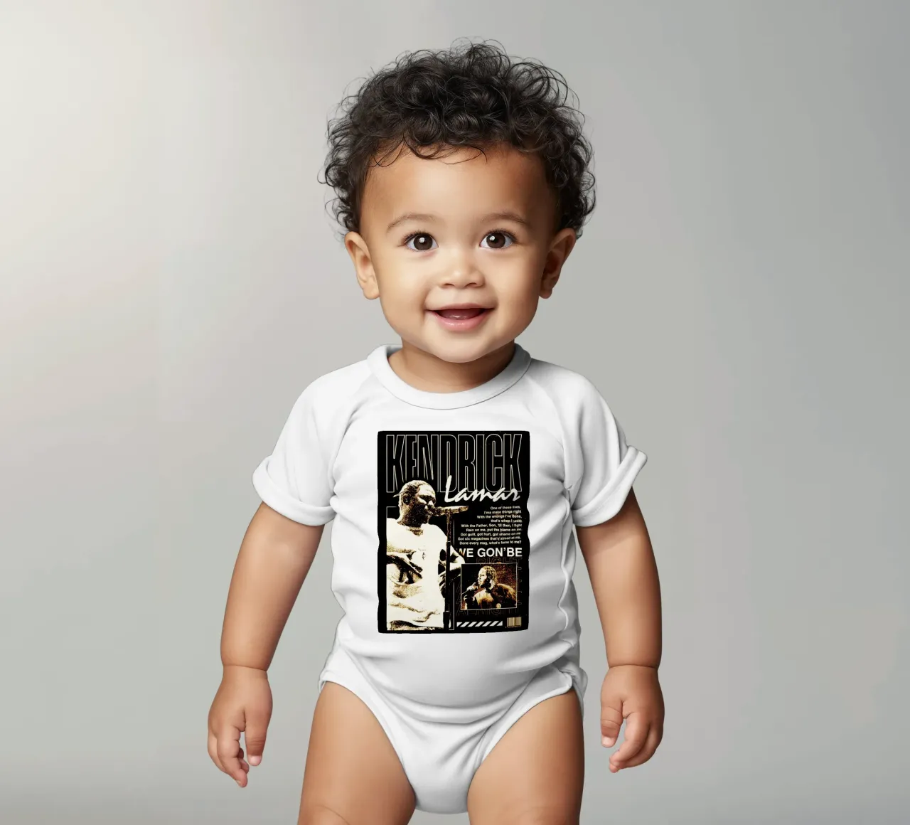 kendrick lamar azione 2 body neonato maniche corte da music soul