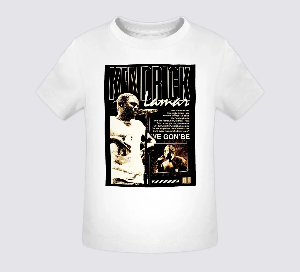 kendrick lamar azione 2 maglietta neonato da music soul