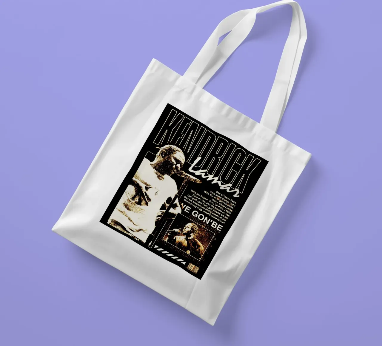 kendrick lamar azione 2 borsa in juta da music soul