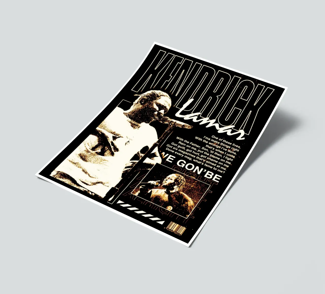 kendrick lamar action 2 planche autocollant de music soul