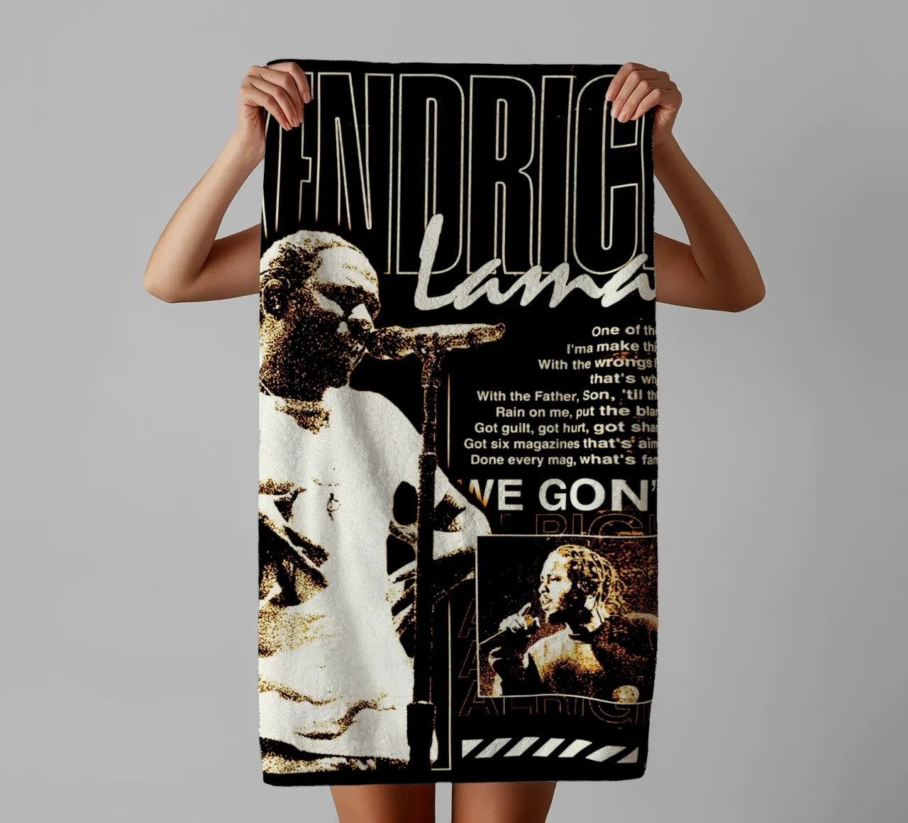 kendrick lamar azione 2 asciugamano da bagno da music soul