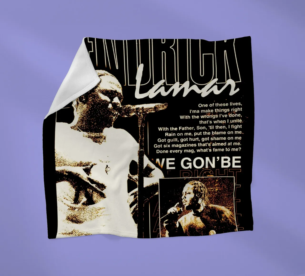 kendrick lamar azione 2 coperta in pile da music soul