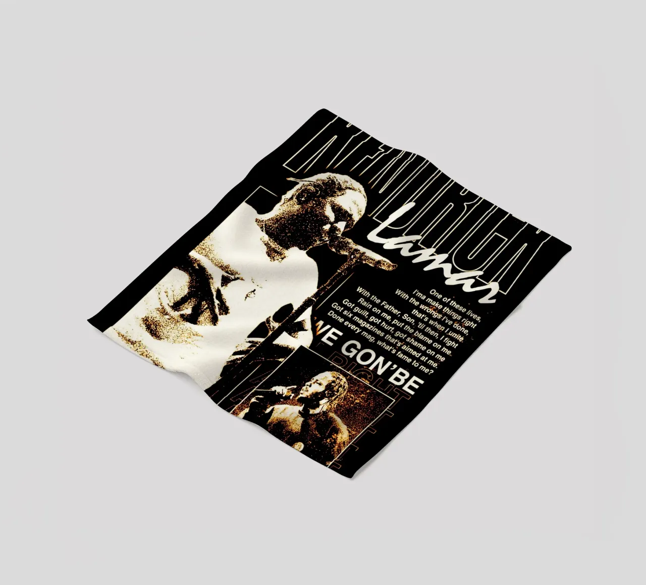 kendrick lamar azione 2 coperta in pile da music soul