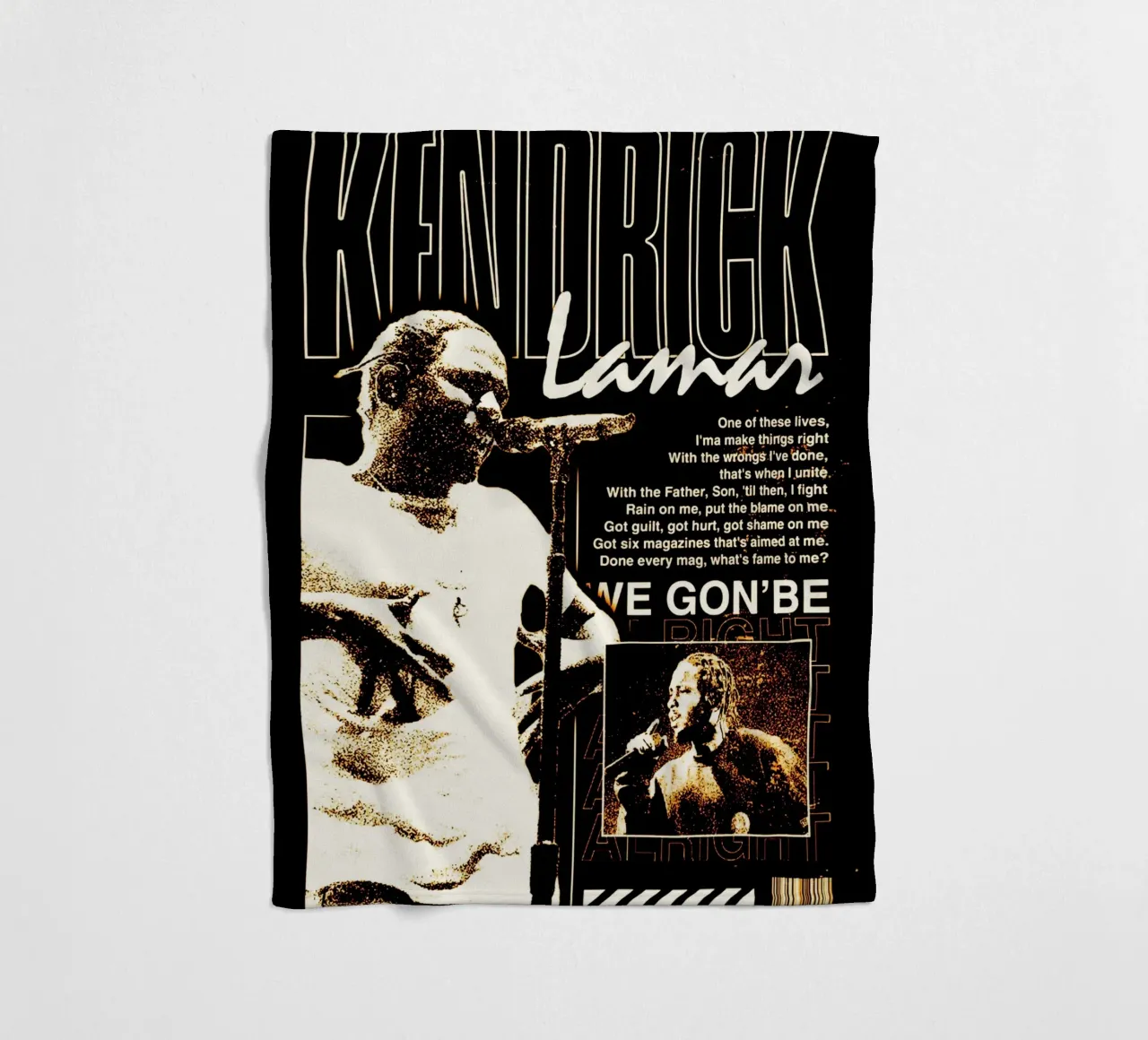 kendrick lamar azione 2 coperta in pile da music soul