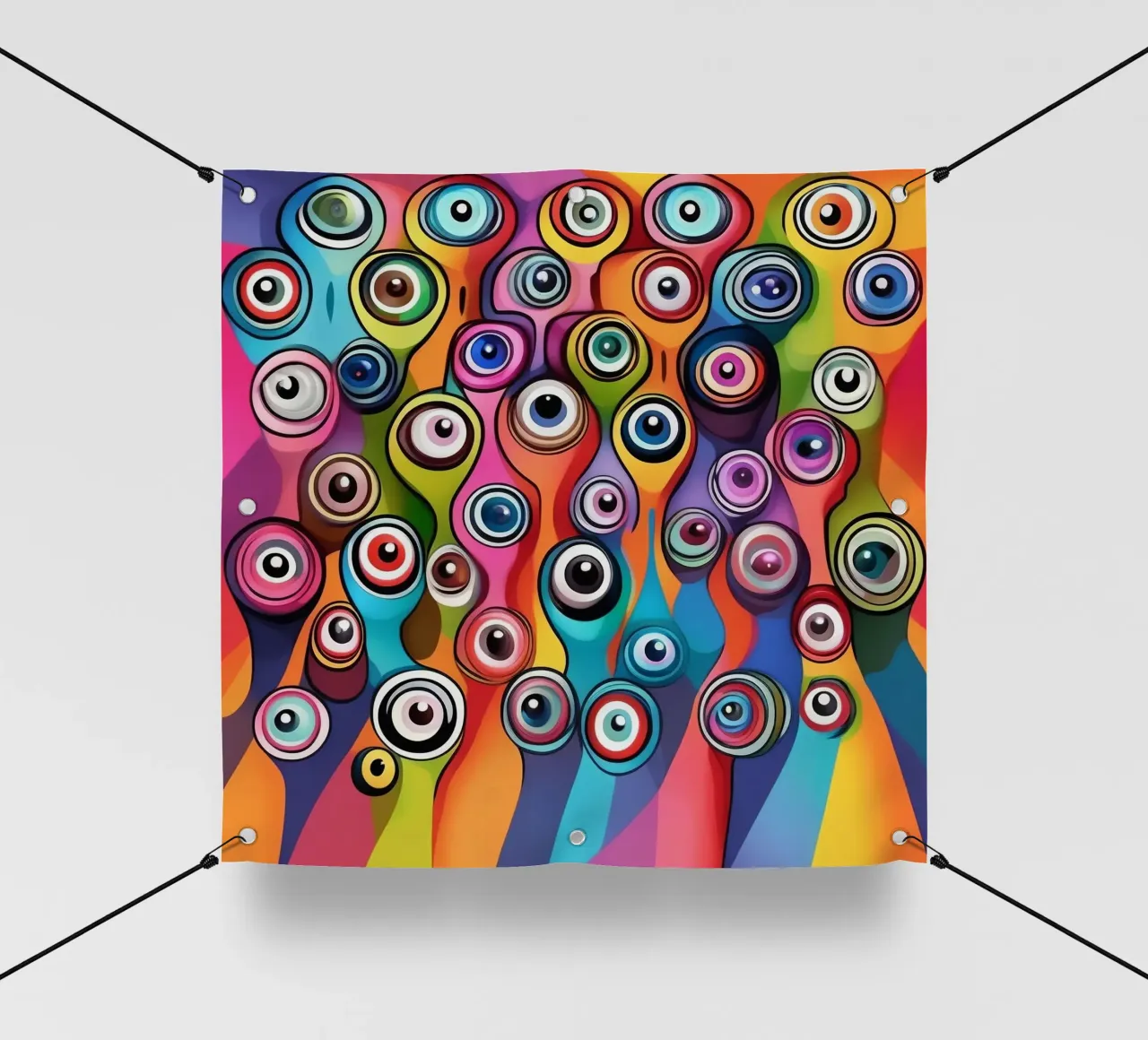 Occhi_5 telo in pvc da AI-Portraits by LK