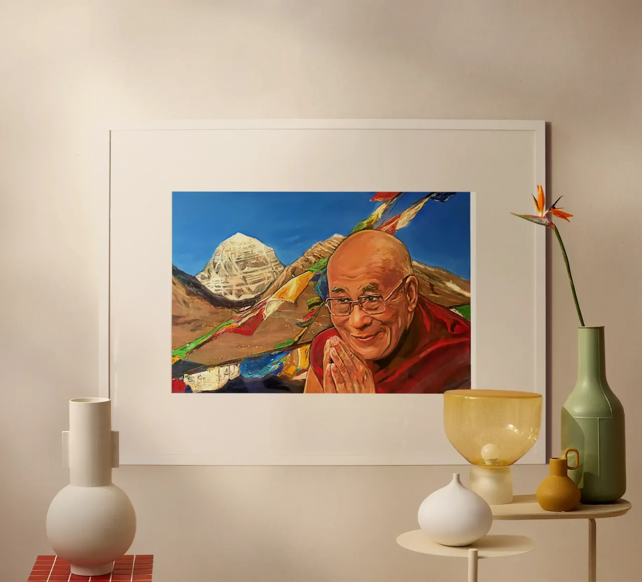 Dalai Lama - Tibet - Himalaya - Kailash poster da Happy 😃 Art 🎨 by Christine Schnoell