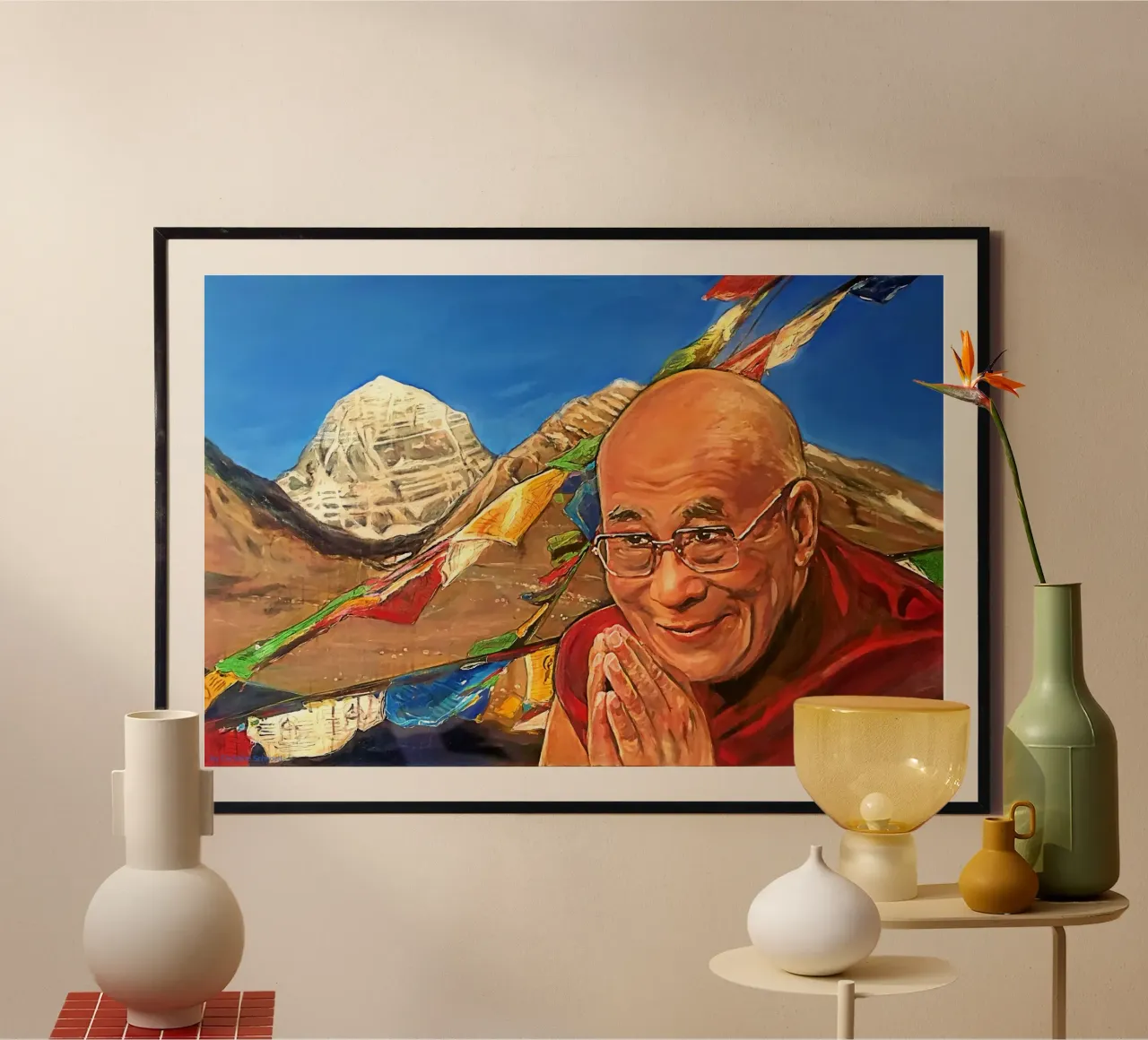 Dalai Lama - Tibet - Himalaya - Kailash poster da Happy 😃 Art 🎨 by Christine Schnoell