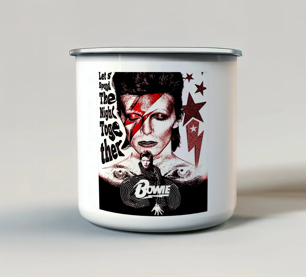 Passiamo la notte insieme tazza in smalto da music soul