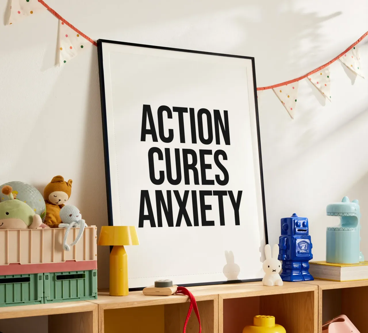 Citation : L'action guérit l'anxiété hahnemühle de Paigaam Studio