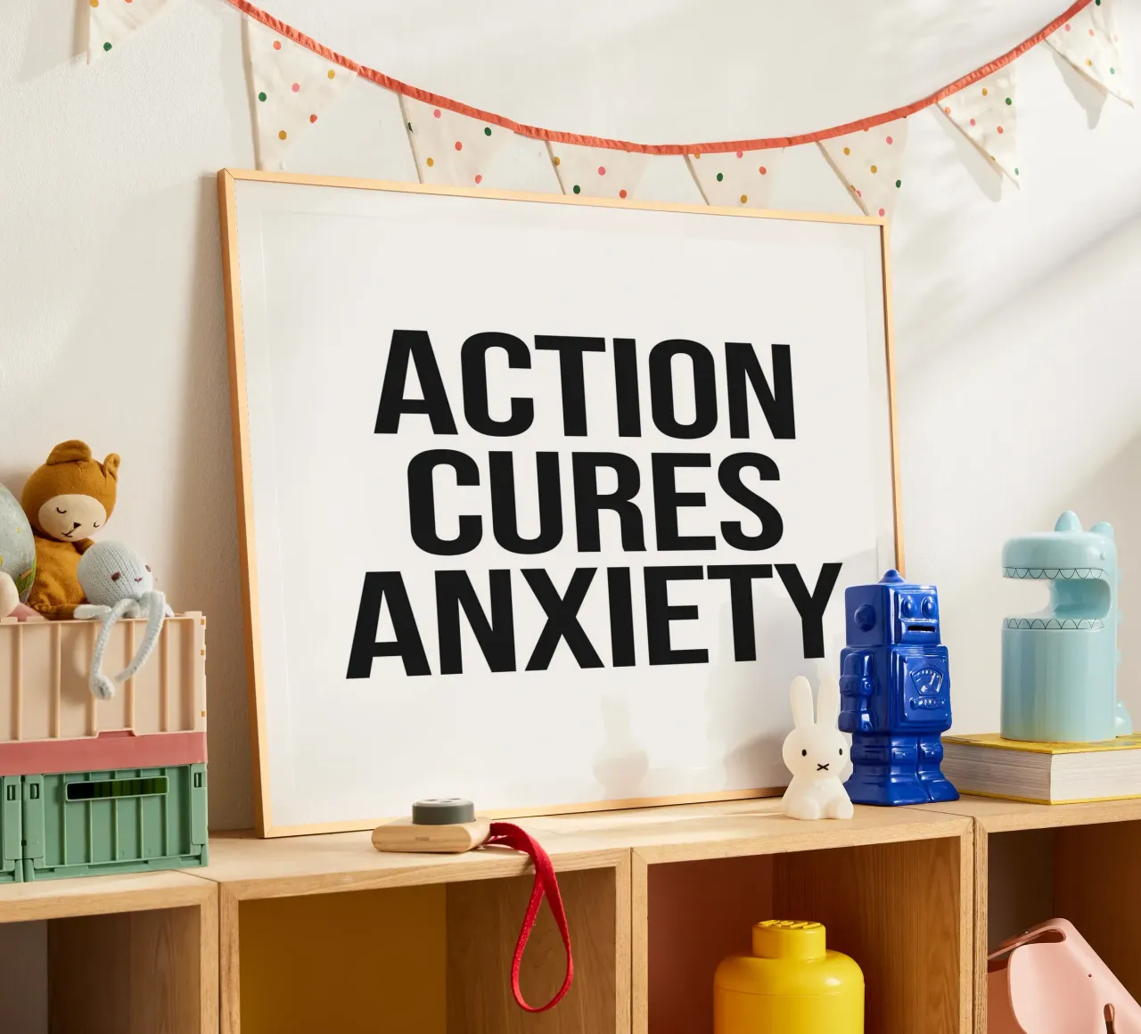 Citation : L'action guérit l'anxiété hahnemühle de Paigaam Studio