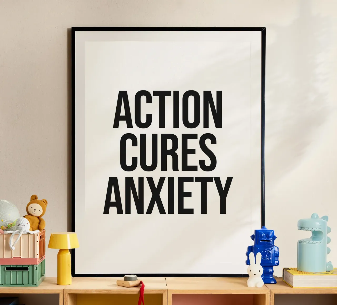 Citation : L'action guérit l'anxiété hahnemühle de Paigaam Studio