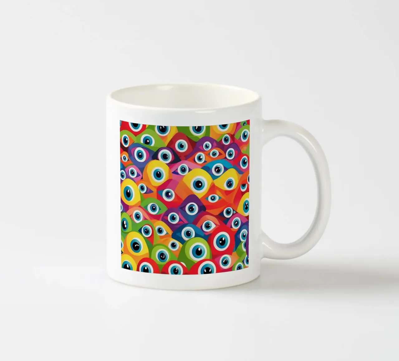 Occhi_7 tazza in ceramica da AI-Portraits by LK