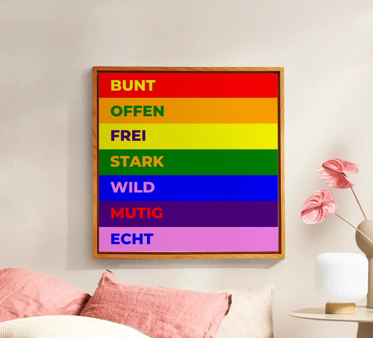 Sei du selbst acryl van sini-bini