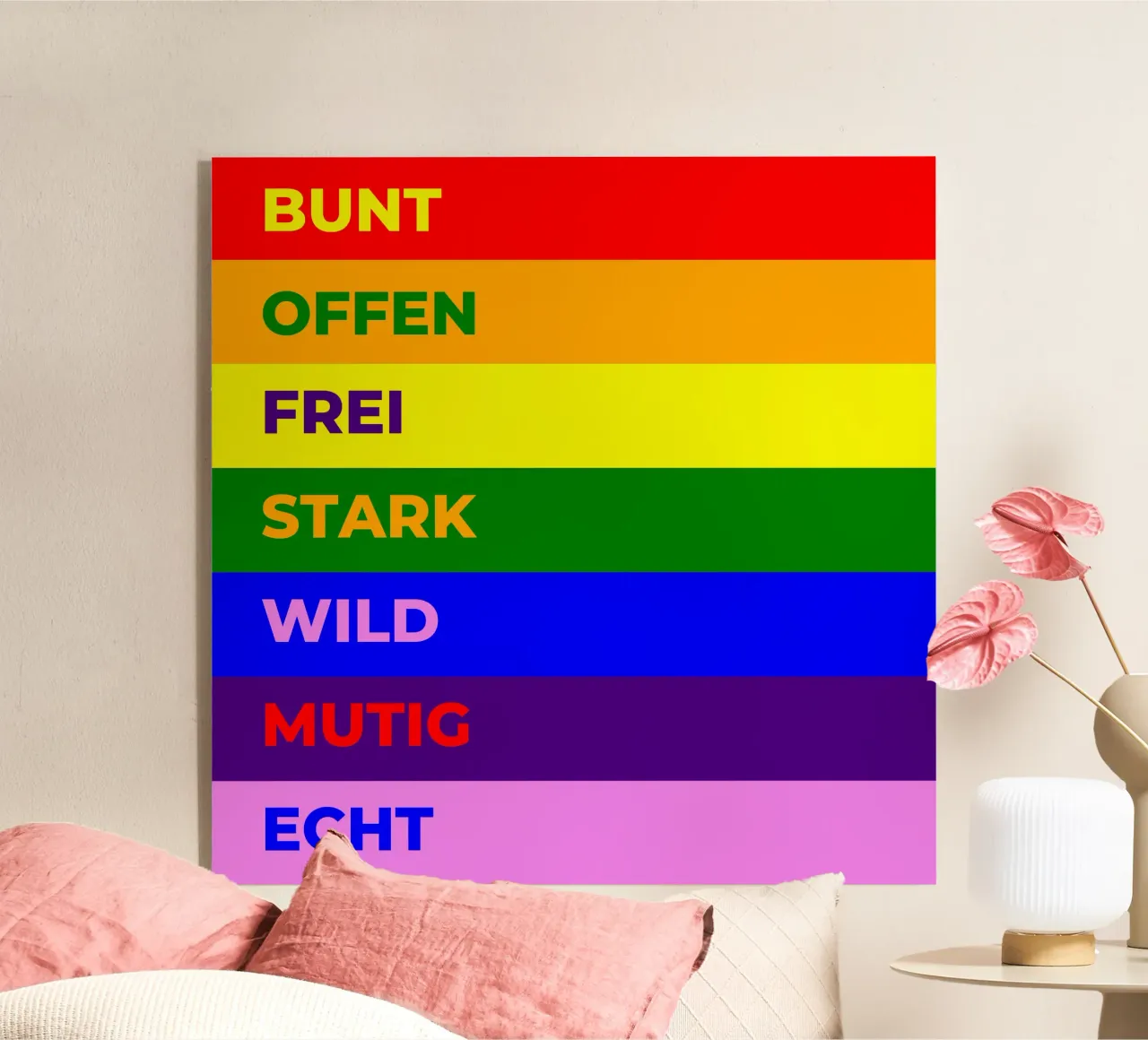 Sei du selbst acryl van sini-bini