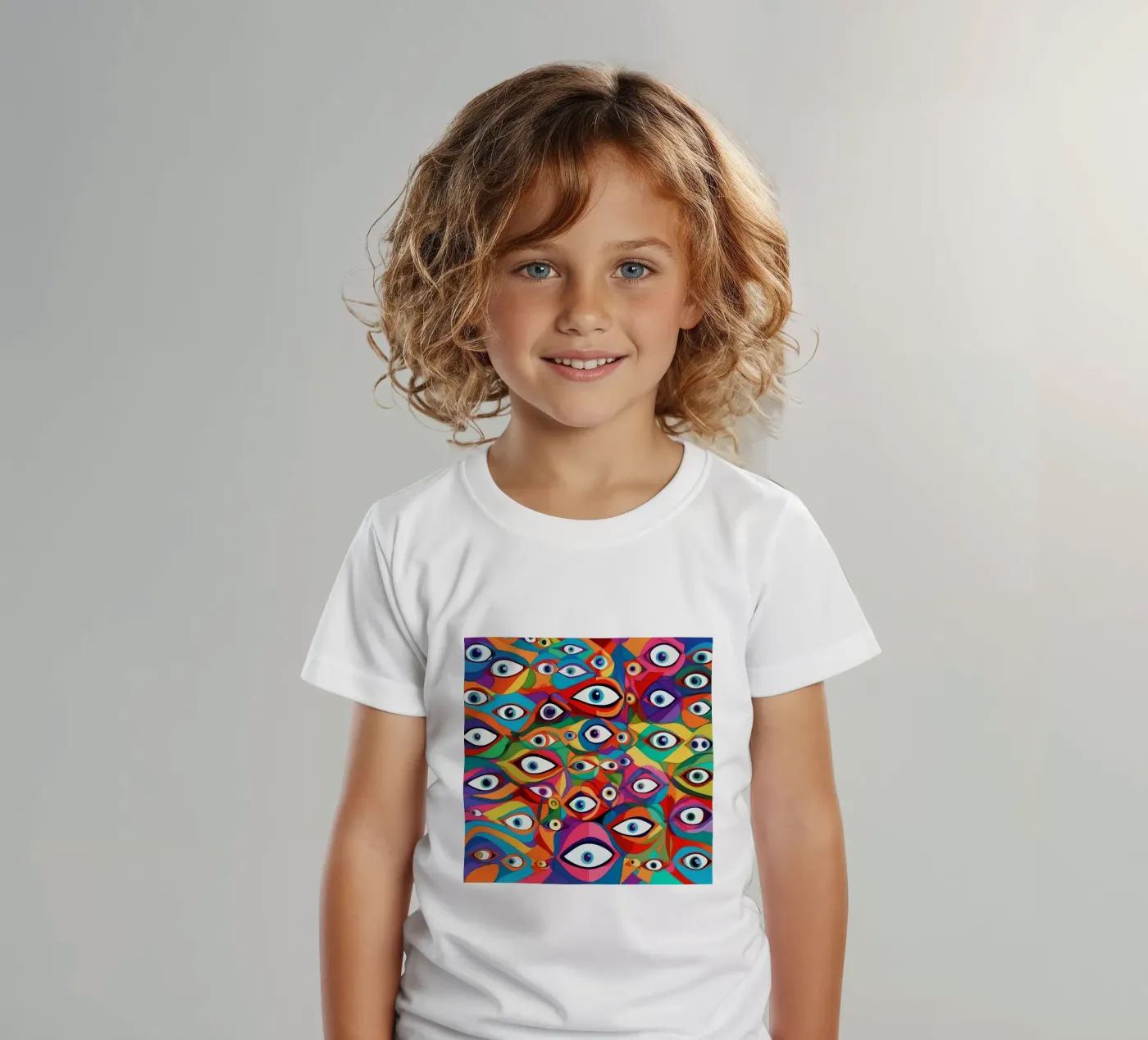 Occhi_8 t-shirt bambini da AI-Portraits by LK