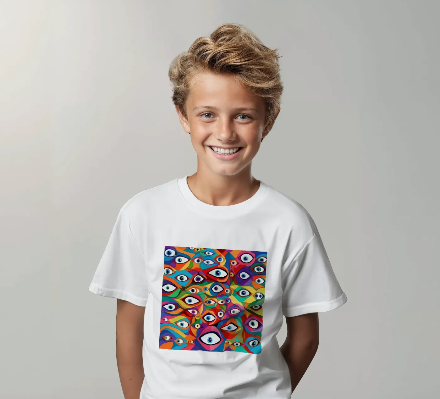 Eyes_8 t-shirt bambini da AI-Portraits by LK