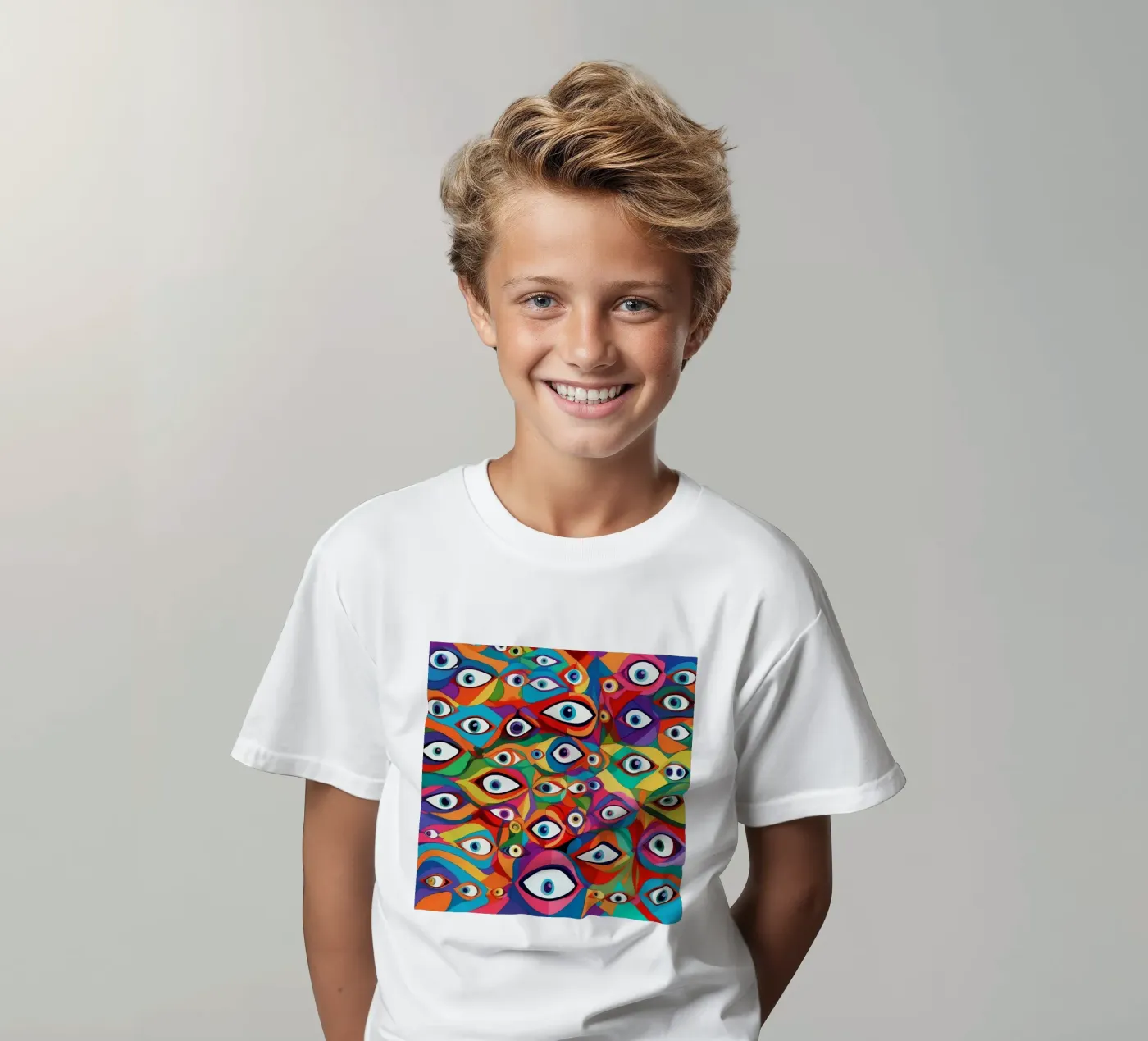 Occhi_8 t-shirt bambini da AI-Portraits by LK