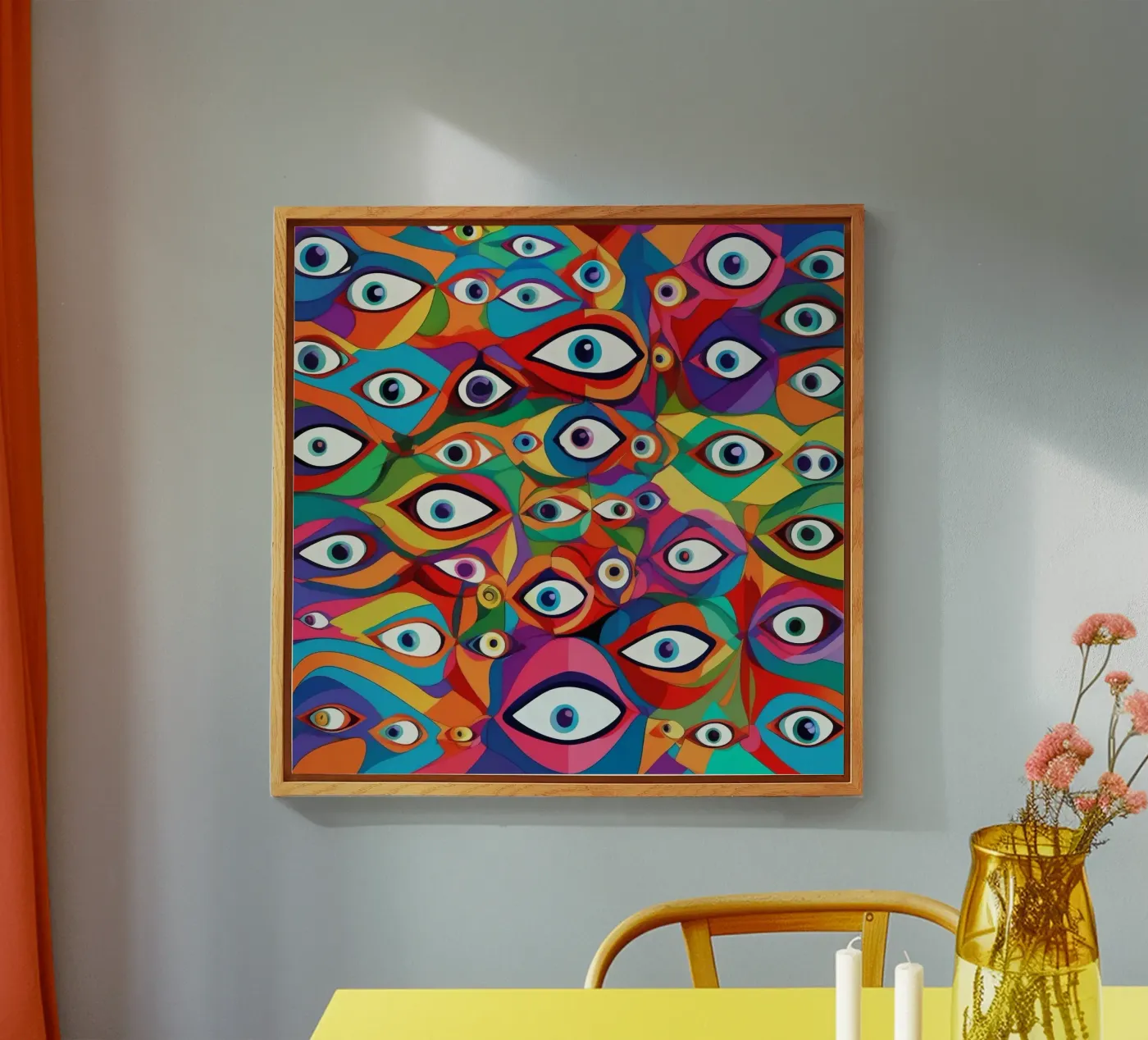 Eyes_8 acryl van AI-Portraits by LK