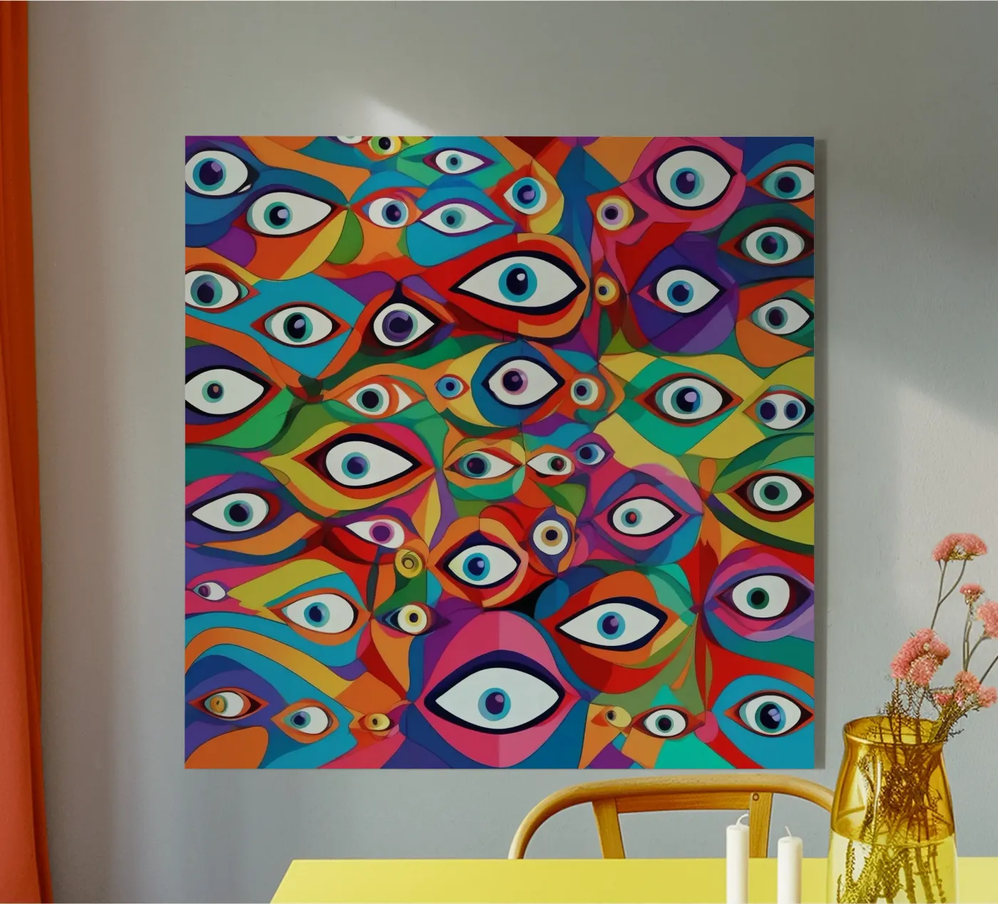 Eyes_8 acryl van AI-Portraits by LK