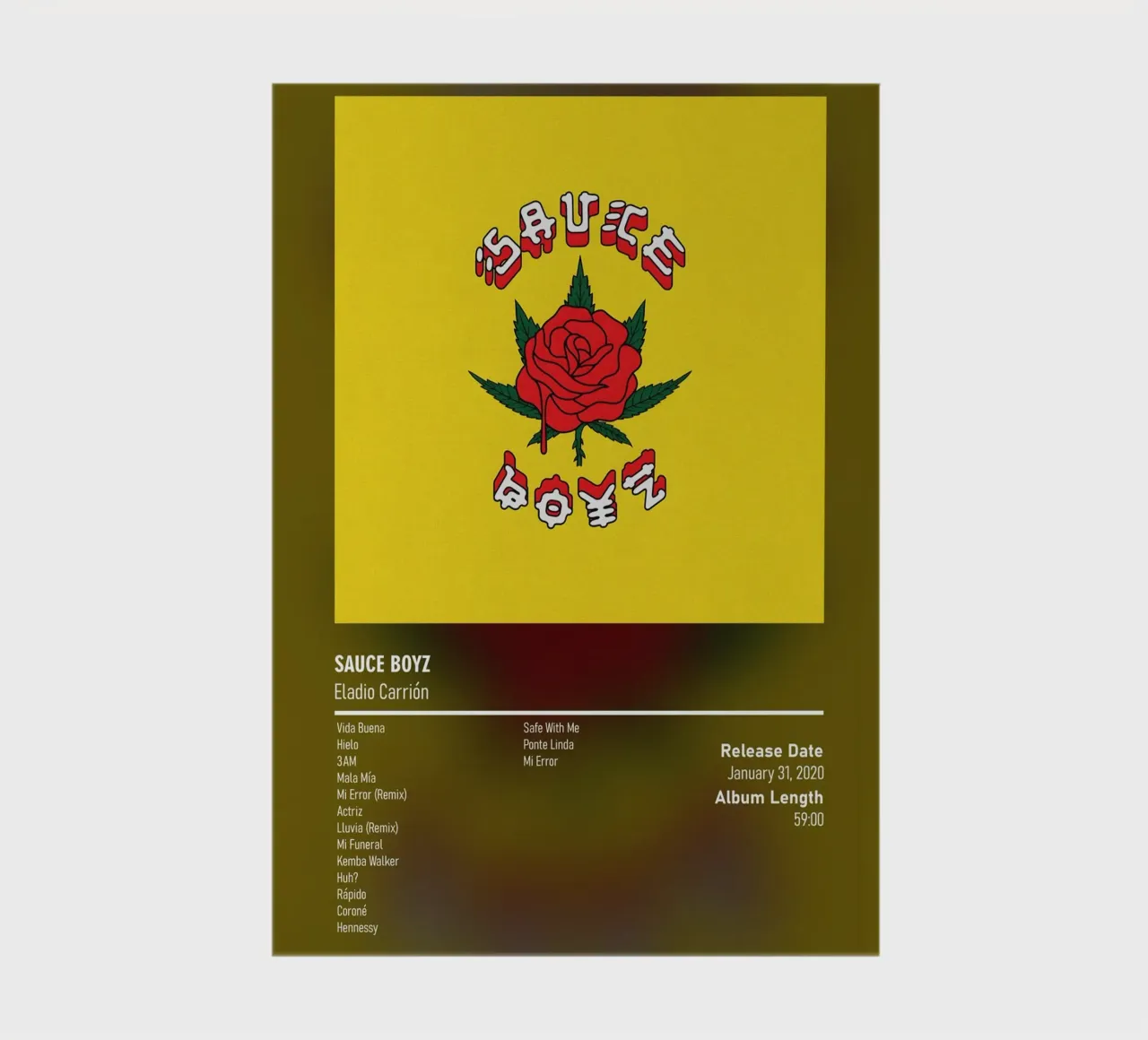 Sauce Boyz by Eladio Carrión notebook by DGUnder