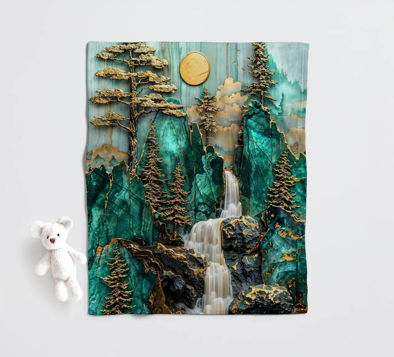 Yosemite Kintsugi Falls coperta in pile da Pixaverse