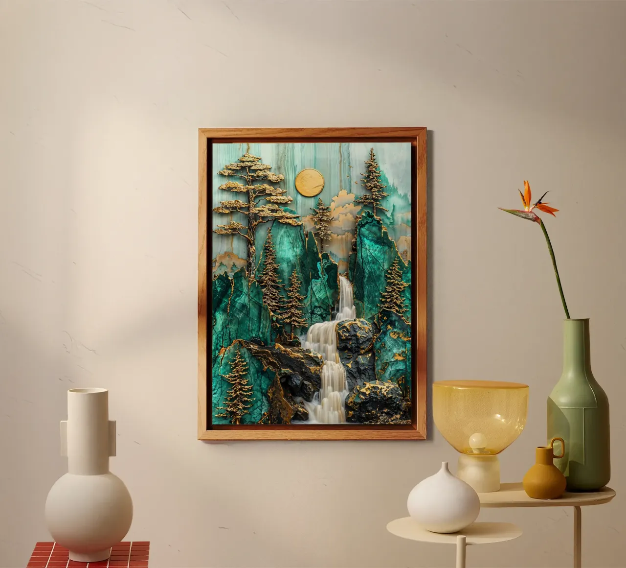 Yosemite Kintsugi Falls alluminio dibond da Pixaverse