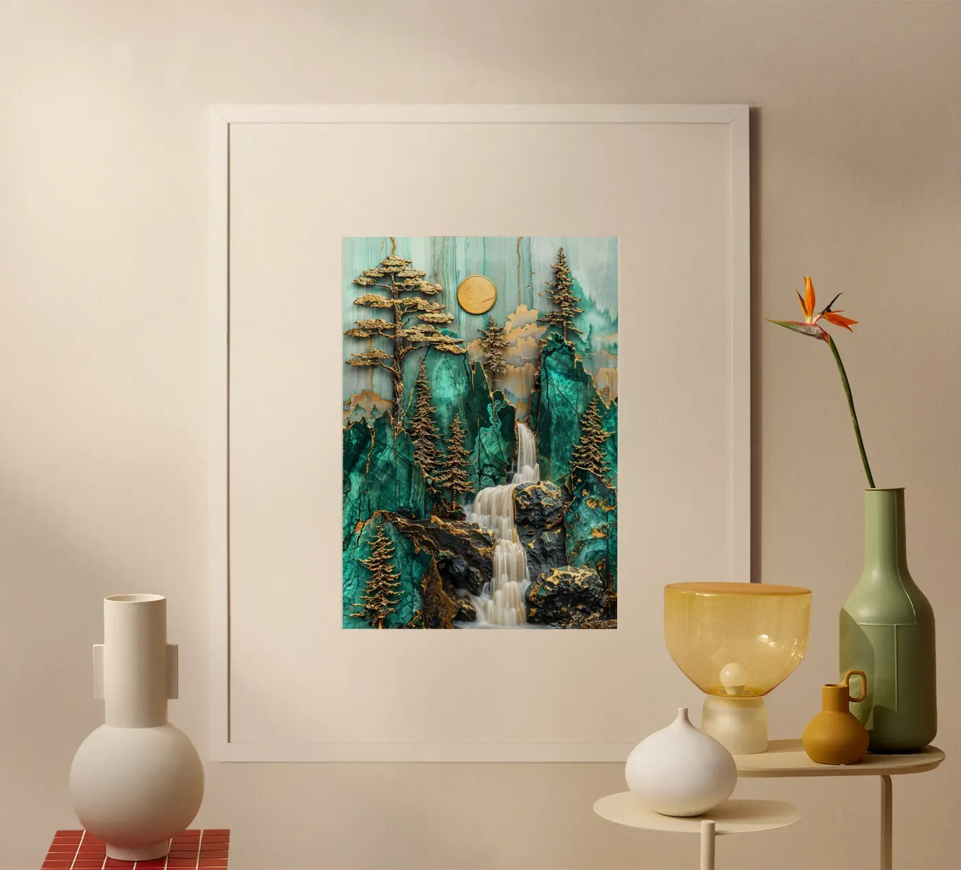 Yosemite Kintsugi Falls poster da Pixaverse