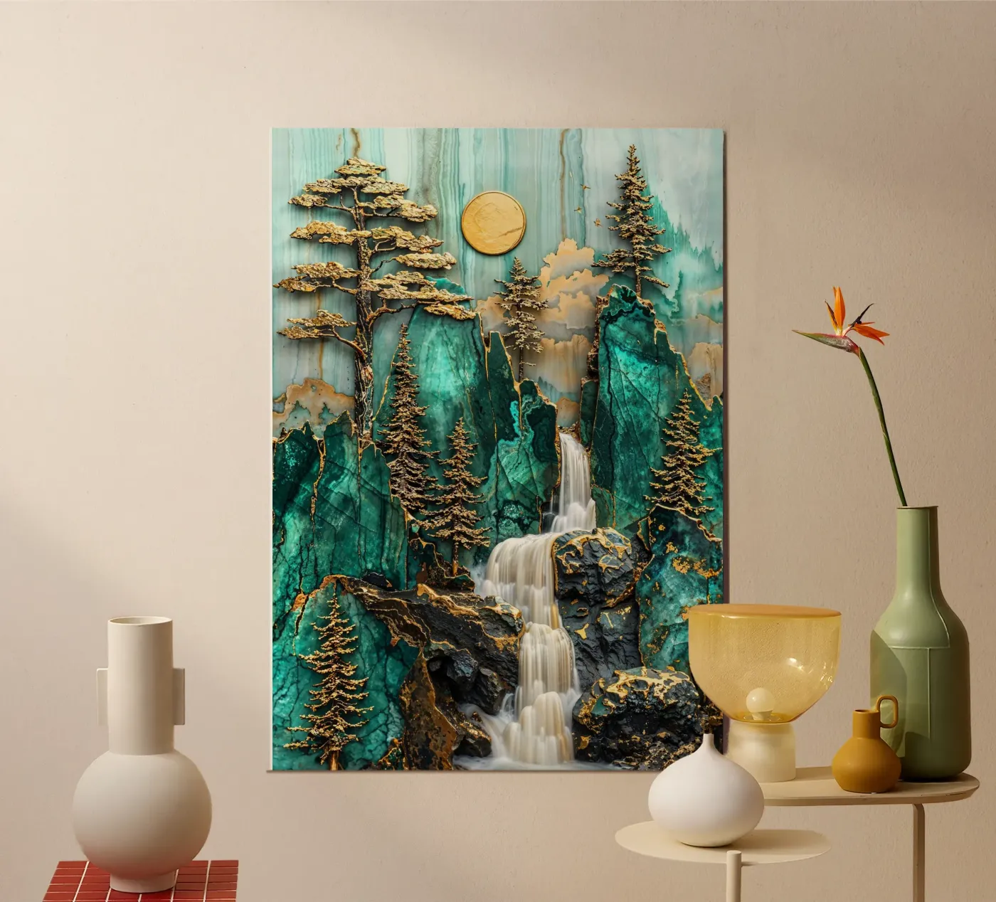 Yosemite Kintsugi Falls poster da Pixaverse