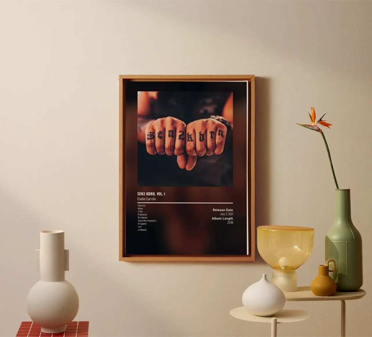 SEN2 KBRN, Vol. 1 Eladio Carrión canvas met Baklijst van DGUnder
