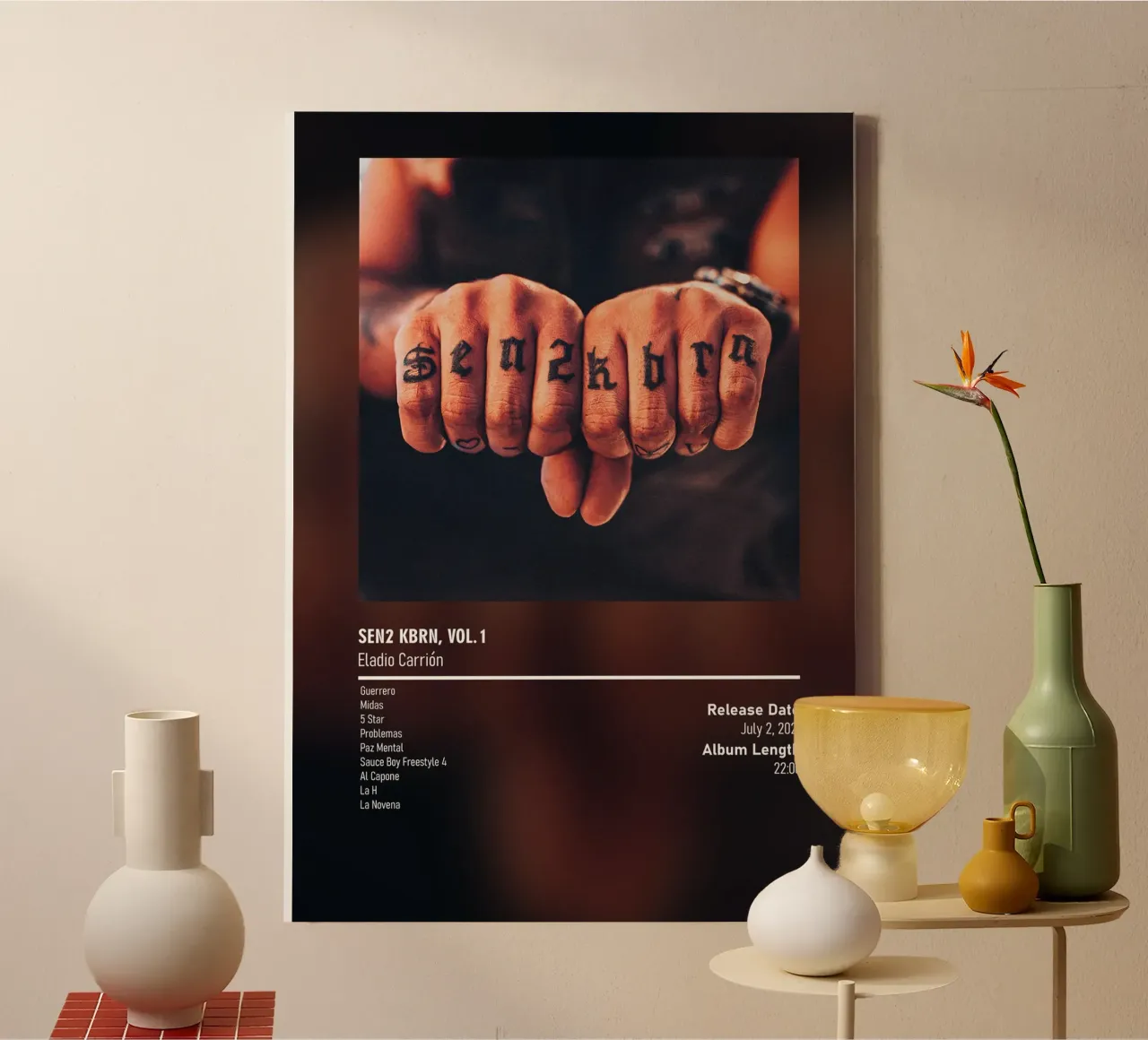 SEN2 KBRN, Vol. 1 Eladio Carrión canvas met Baklijst van DGUnder