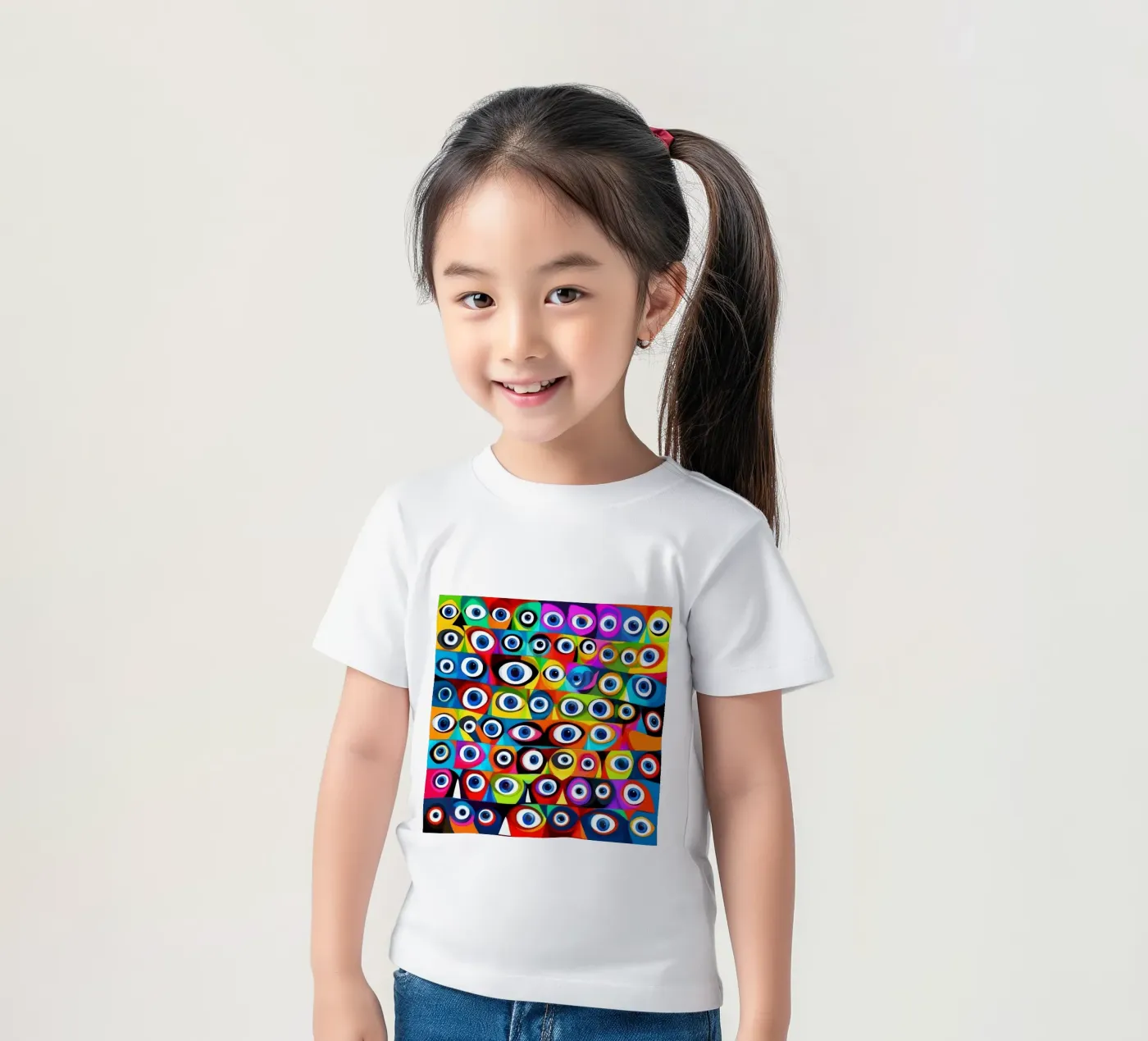 Occhi_9 t-shirt bambini da AI-Portraits by LK