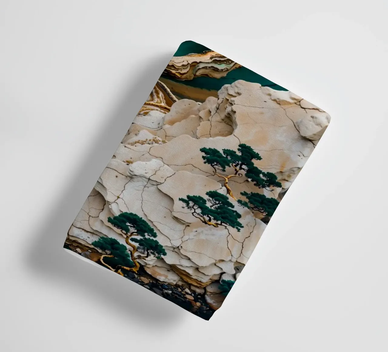 Mountain Tree Kintsugi Art asciugamano da bagno da Pixaverse