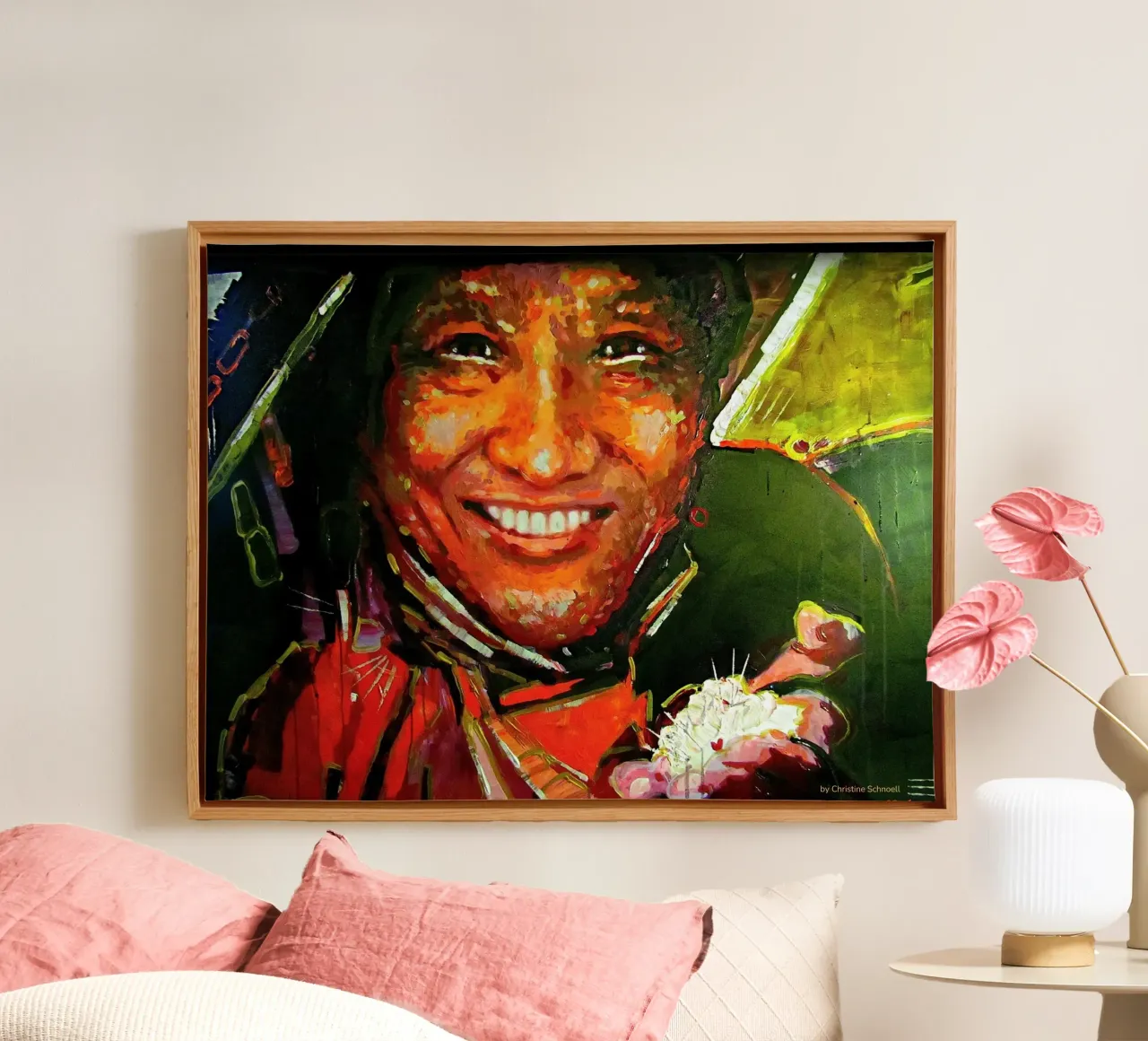 Dilgo Khyentse Rinpoche, Tibetischer Meister, Brilliant Moon tela con Cornice a cassetta da Happy 😃 Art 🎨 by Christine Schnoell