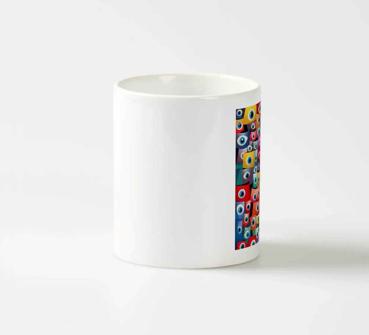 Occhi_10 tazza in ceramica da AI-Portraits by LK