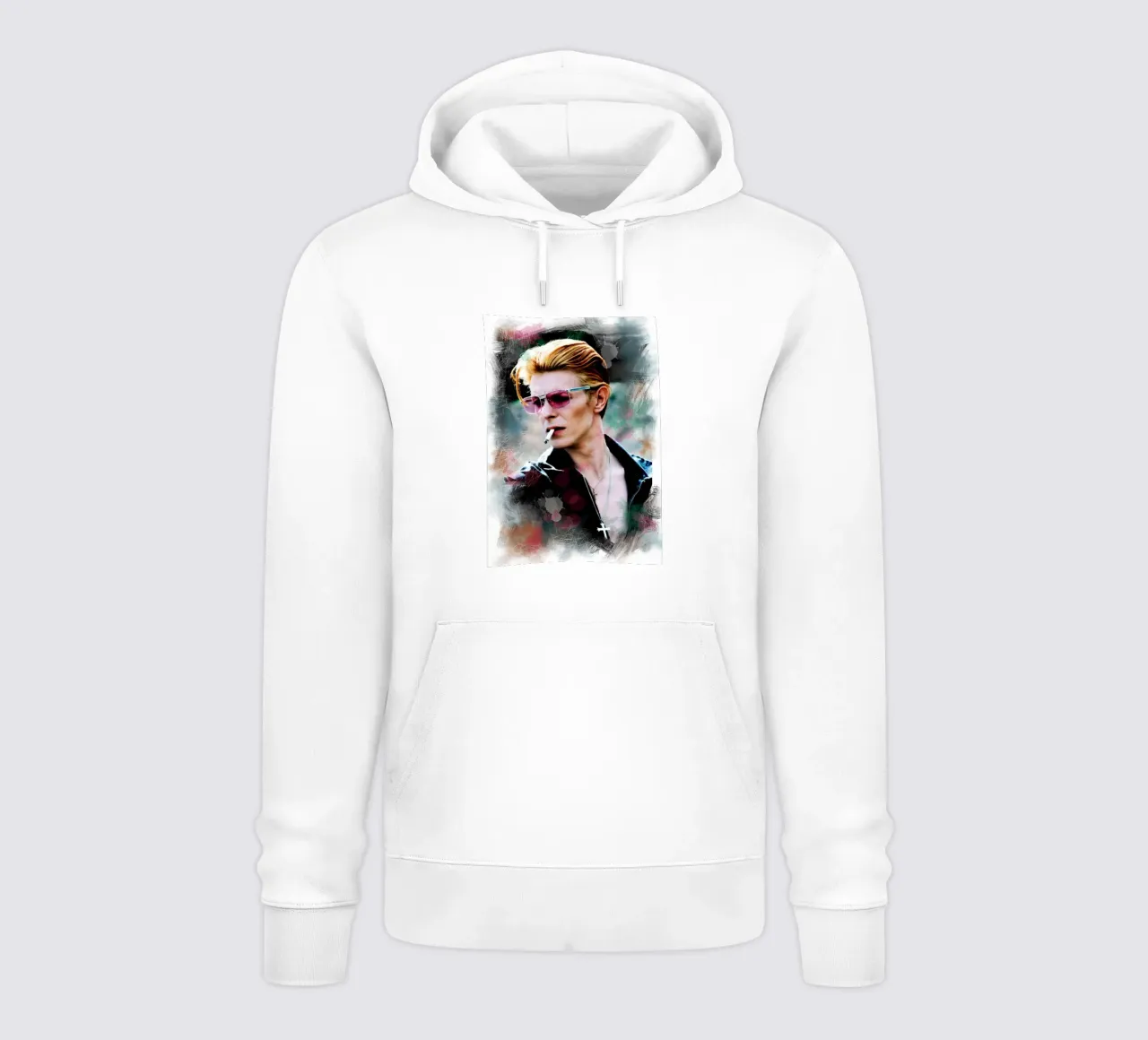 David Bowie smoking felpa con cappuccio da Lembayung art