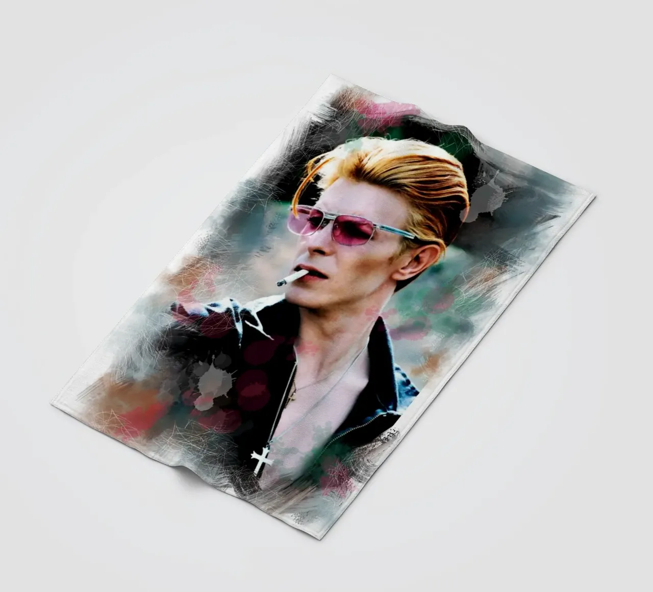 David Bowie smoking coperta in pile da Lembayung art