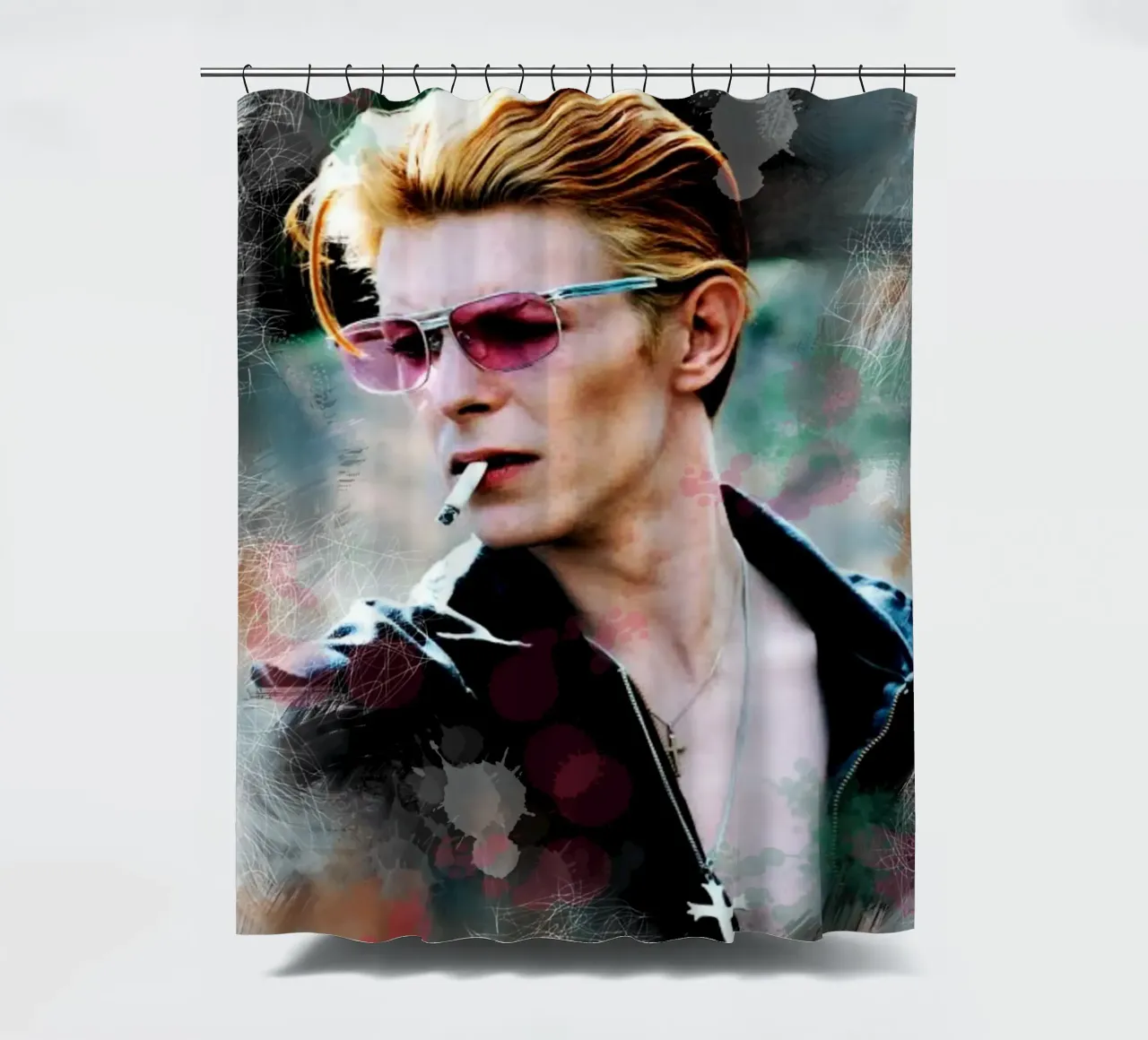 David Bowie smoking tenda da doccia da Lembayung art