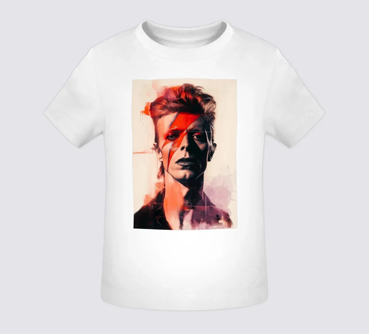 Iconic style of David Bowie maglietta neonato da Lembayung art
