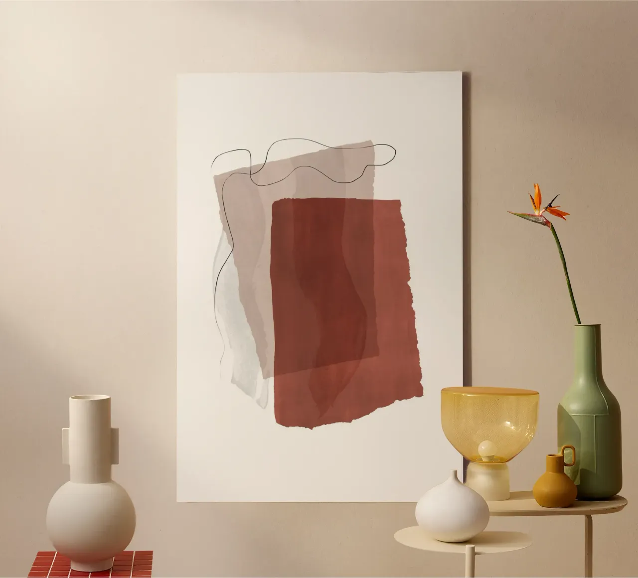 Fragmente 2 Leinwand von NouveauPrints