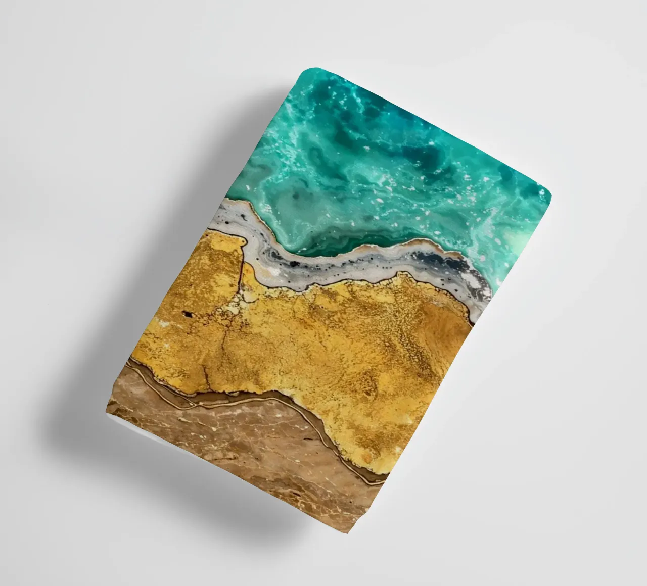 Abstract Ocean Waves Kintsugi Art asciugamano da bagno da Pixaverse