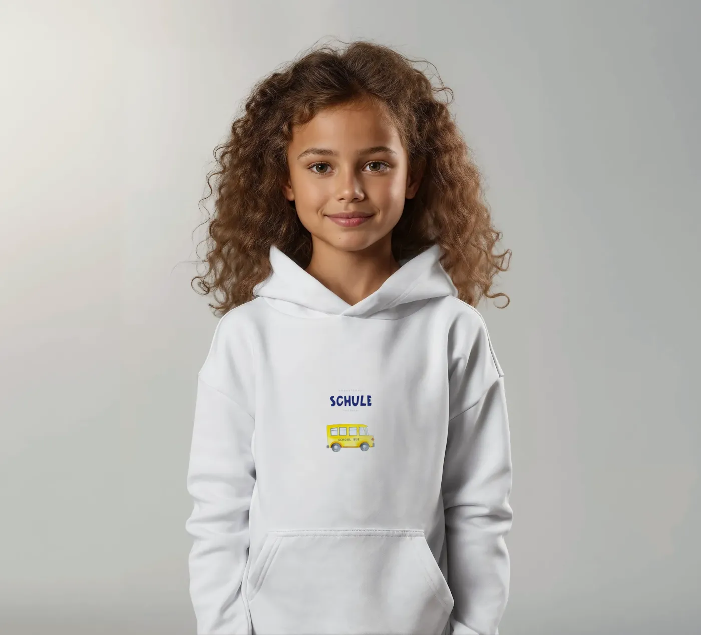 School bus kinder hoodie van Kartenliebe