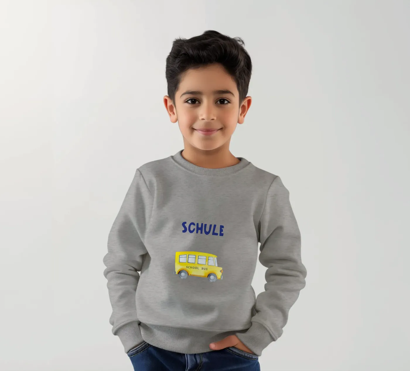 Schoolbus kinder sweatshirt van Kartenliebe