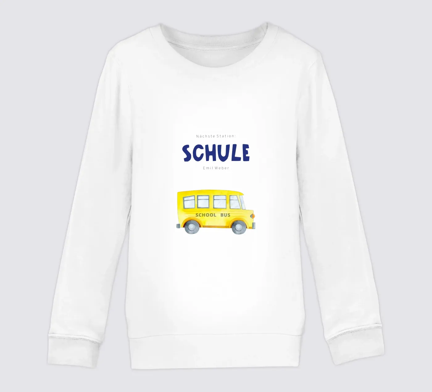 Schoolbus kinder sweatshirt van Kartenliebe